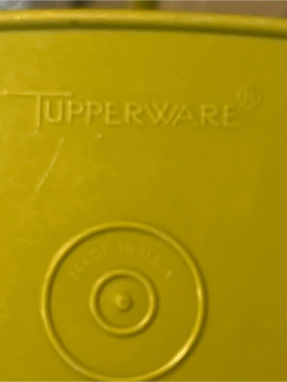 Vintage olive green Tupperware Pick-A-Deli® Container